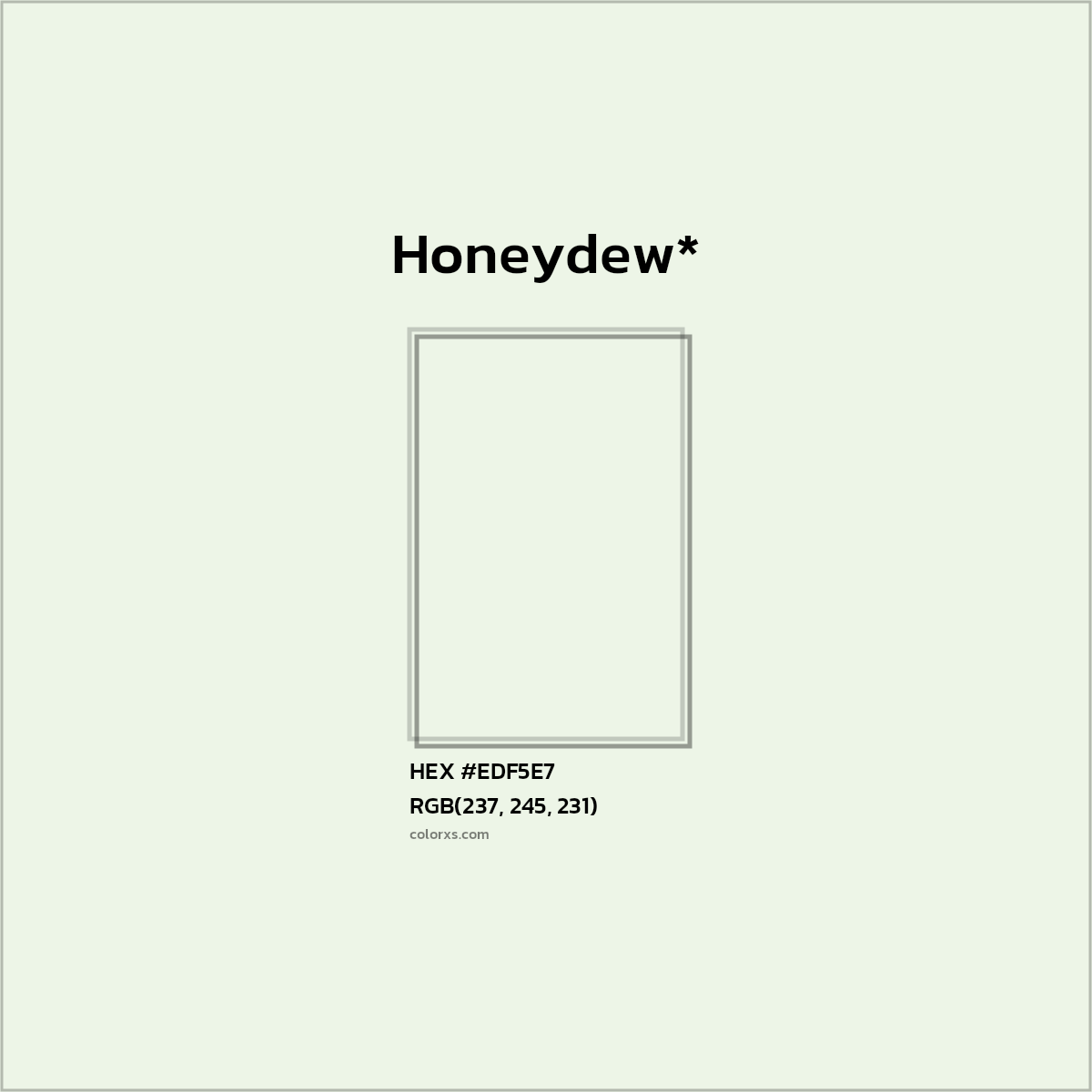 HEX #EDF5E7 Color Name, Color Code, Palettes, Similar Paints, Images
