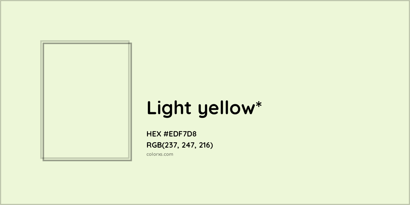HEX #EDF7D8 Color Name, Color Code, Palettes, Similar Paints, Images