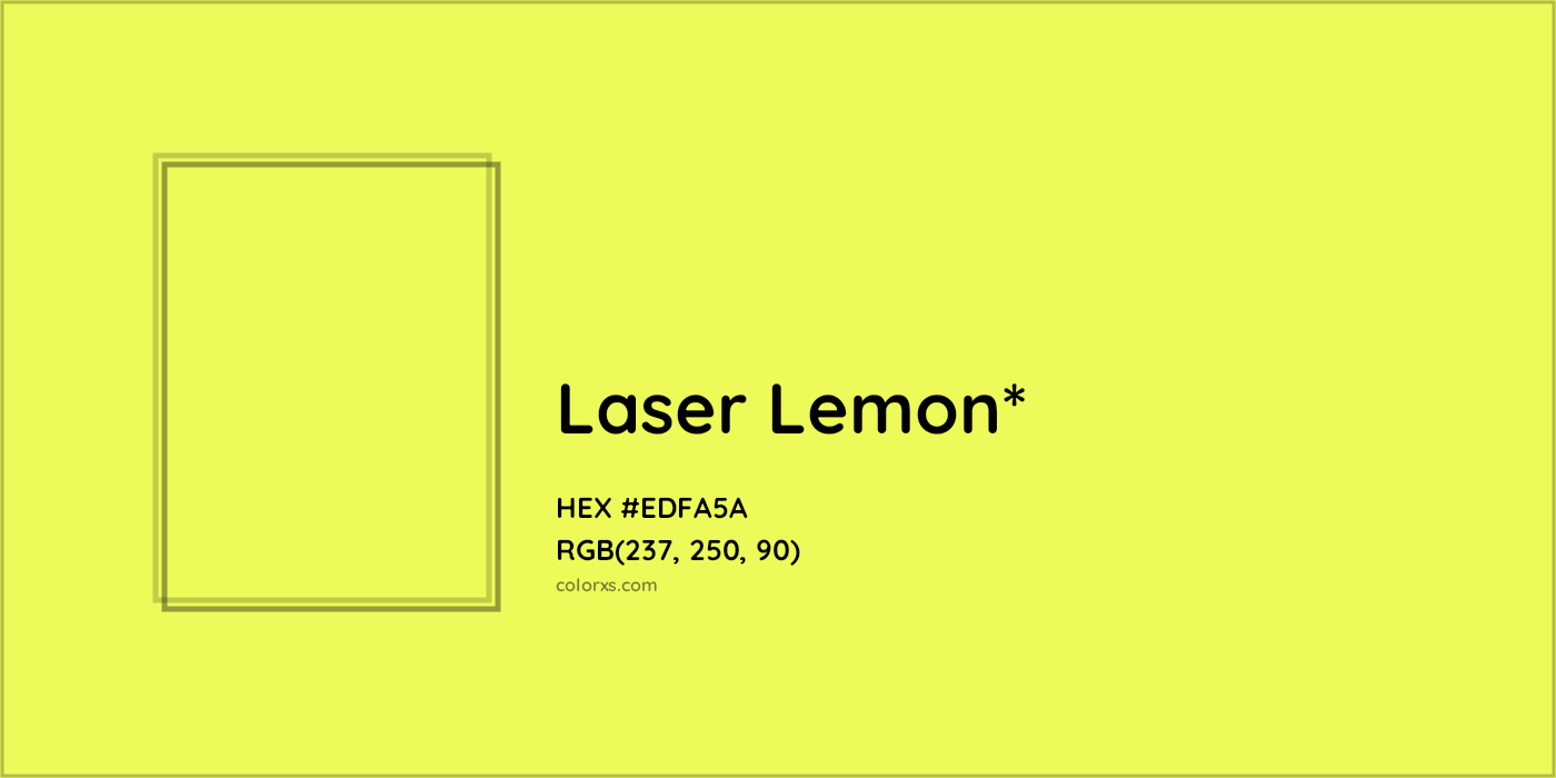 HEX #EDFA5A Color Name, Color Code, Palettes, Similar Paints, Images