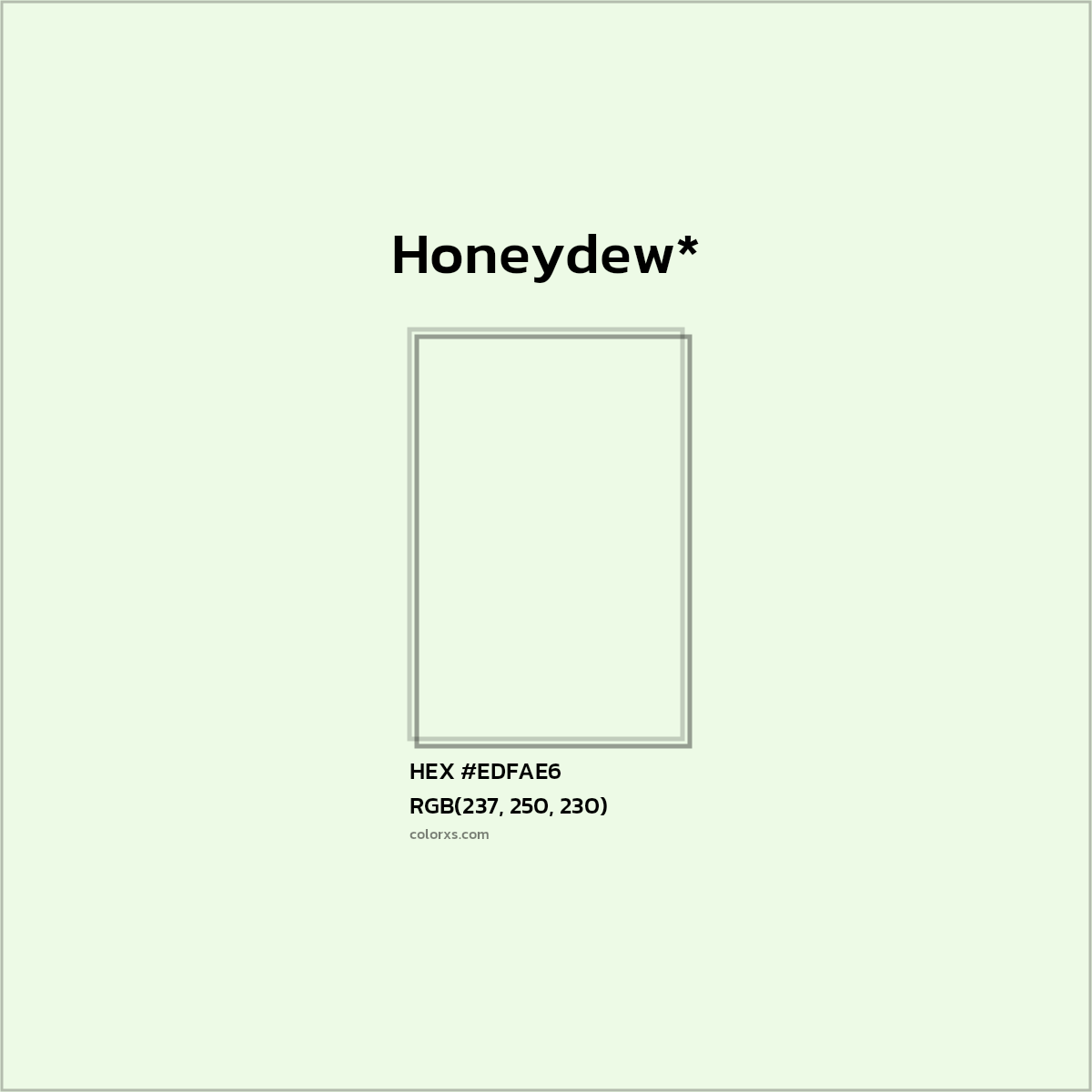 HEX #EDFAE6 Color Name, Color Code, Palettes, Similar Paints, Images