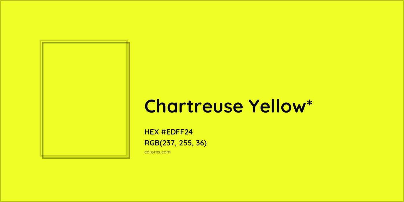 HEX #EDFF24 Color Name, Color Code, Palettes, Similar Paints, Images