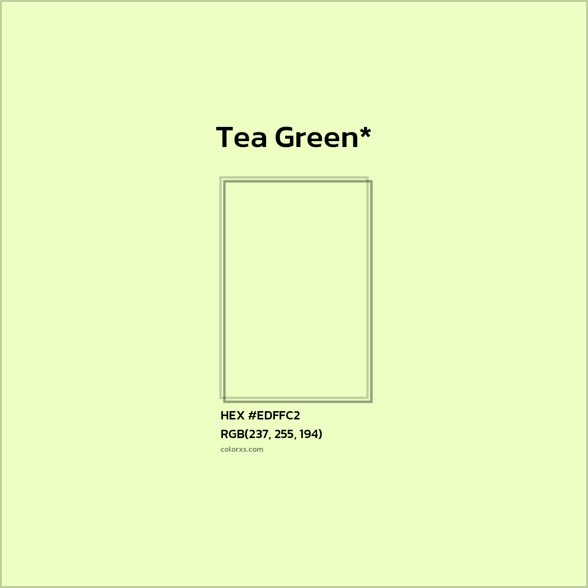 HEX #EDFFC2 Color Name, Color Code, Palettes, Similar Paints, Images