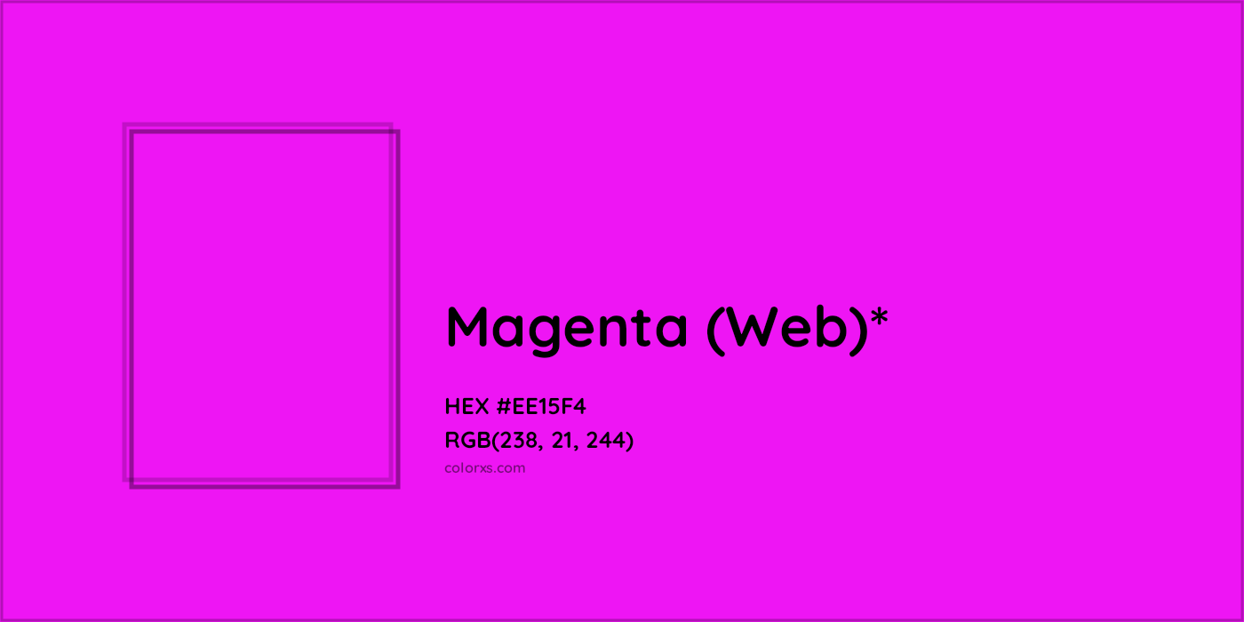 HEX #EE15F4 Color Name, Color Code, Palettes, Similar Paints, Images