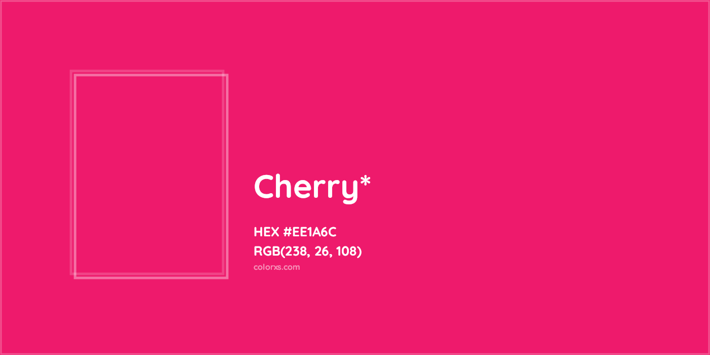 HEX #EE1A6C Color Name, Color Code, Palettes, Similar Paints, Images