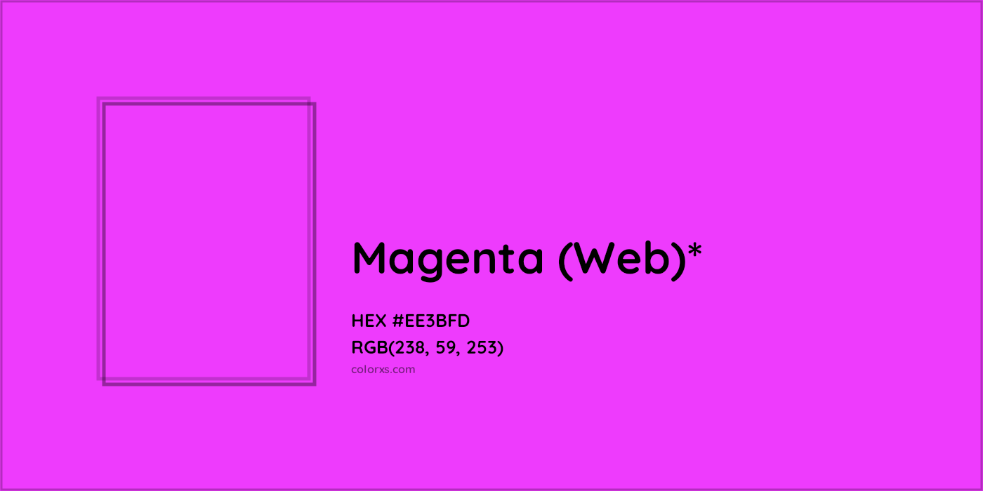 HEX #EE3BFD Color Name, Color Code, Palettes, Similar Paints, Images