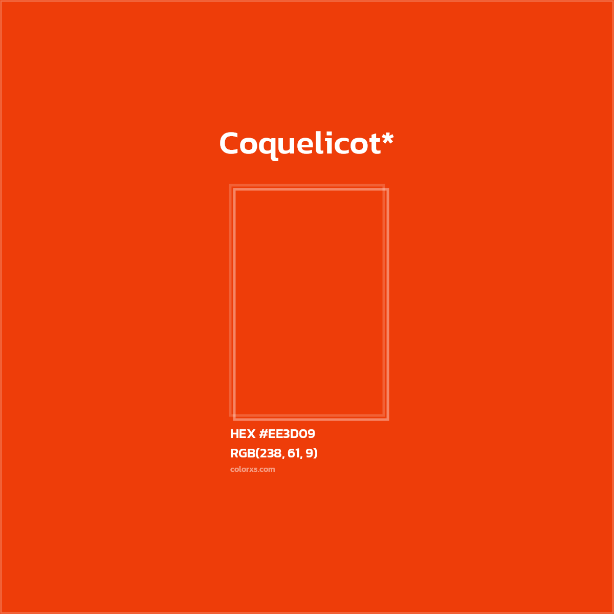 HEX #EE3D09 Color Name, Color Code, Palettes, Similar Paints, Images