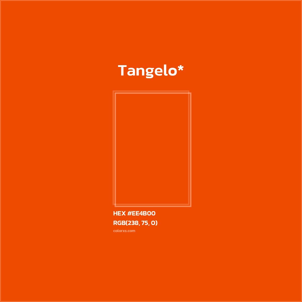 HEX #EE4B00 Color Name, Color Code, Palettes, Similar Paints, Images