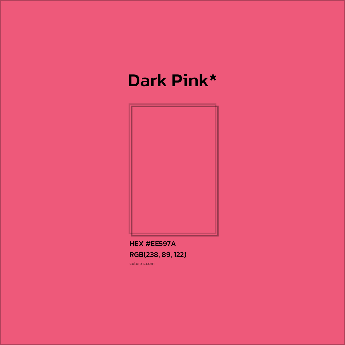HEX #EE597A Color Name, Color Code, Palettes, Similar Paints, Images
