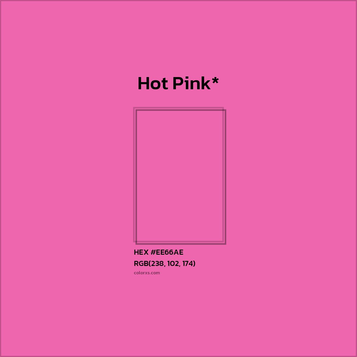 HEX #EE66AE Color Name, Color Code, Palettes, Similar Paints, Images