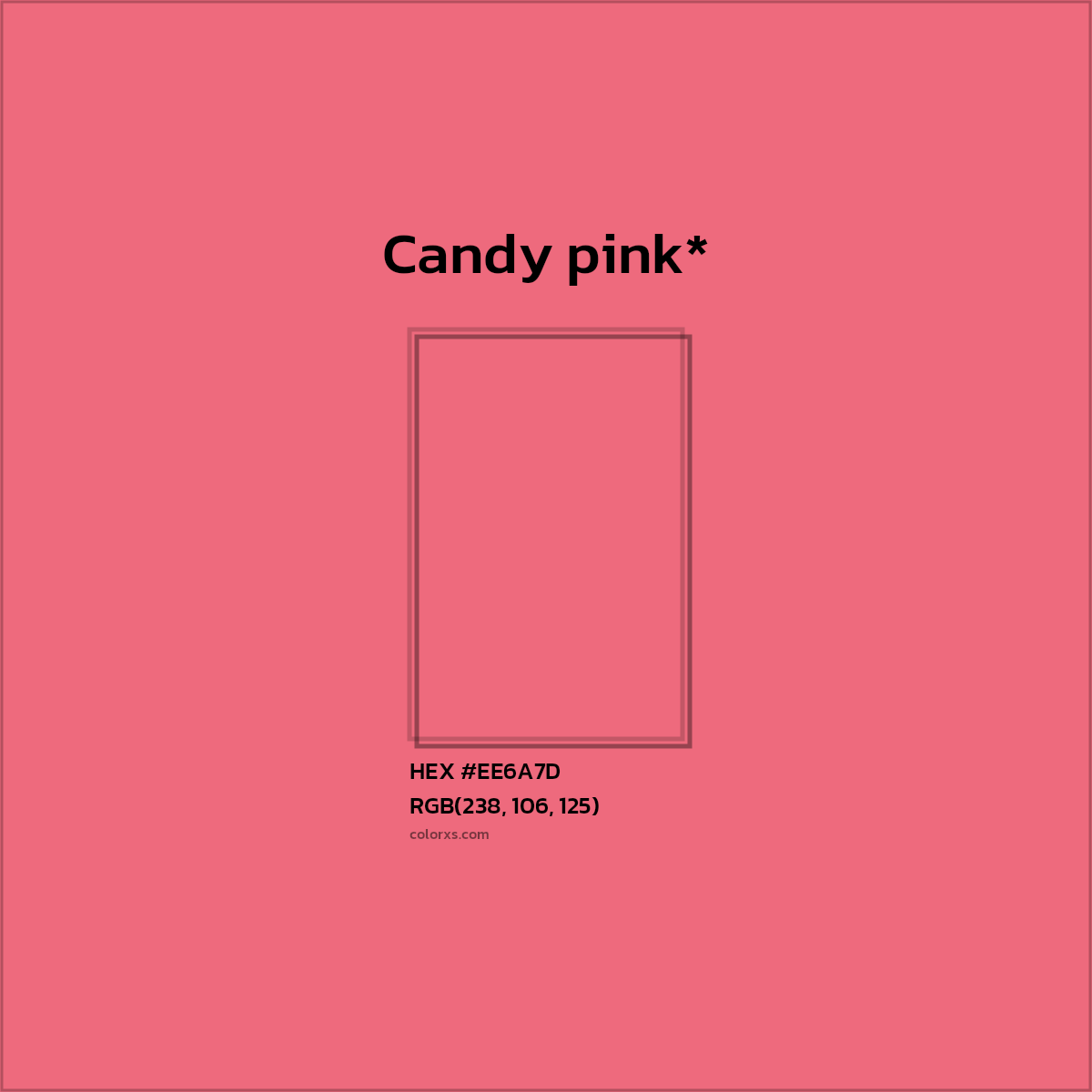 HEX #EE6A7D Color Name, Color Code, Palettes, Similar Paints, Images