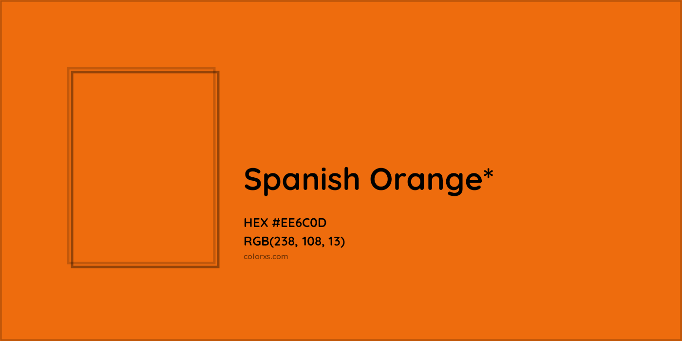 HEX #EE6C0D Color Name, Color Code, Palettes, Similar Paints, Images