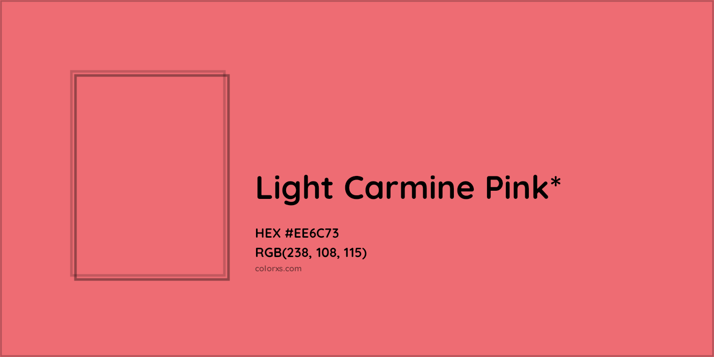 HEX #EE6C73 Color Name, Color Code, Palettes, Similar Paints, Images
