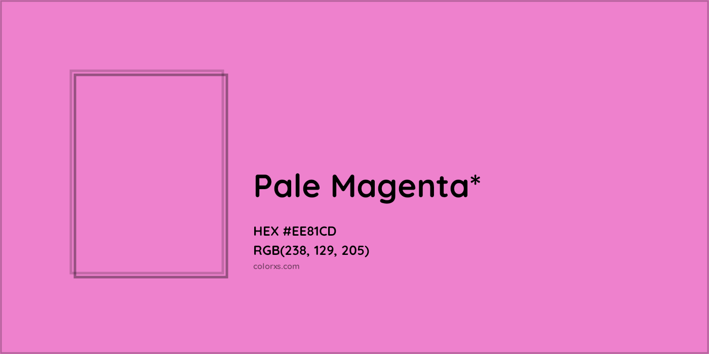 HEX #EE81CD Color Name, Color Code, Palettes, Similar Paints, Images
