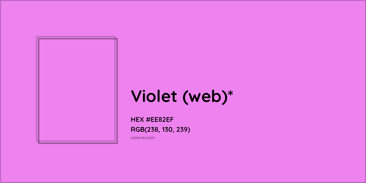 HEX #EE82EF Color Name, Color Code, Palettes, Similar Paints, Images