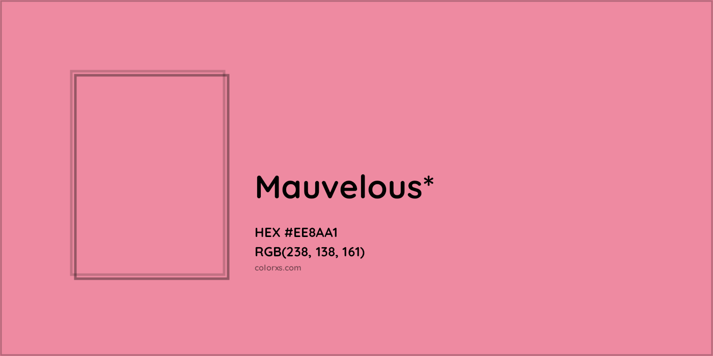 HEX #EE8AA1 Color Name, Color Code, Palettes, Similar Paints, Images