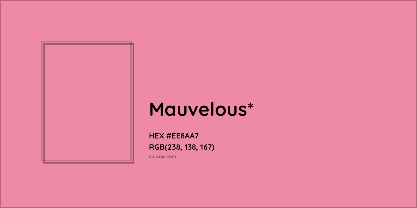 HEX #EE8AA7 Color Name, Color Code, Palettes, Similar Paints, Images