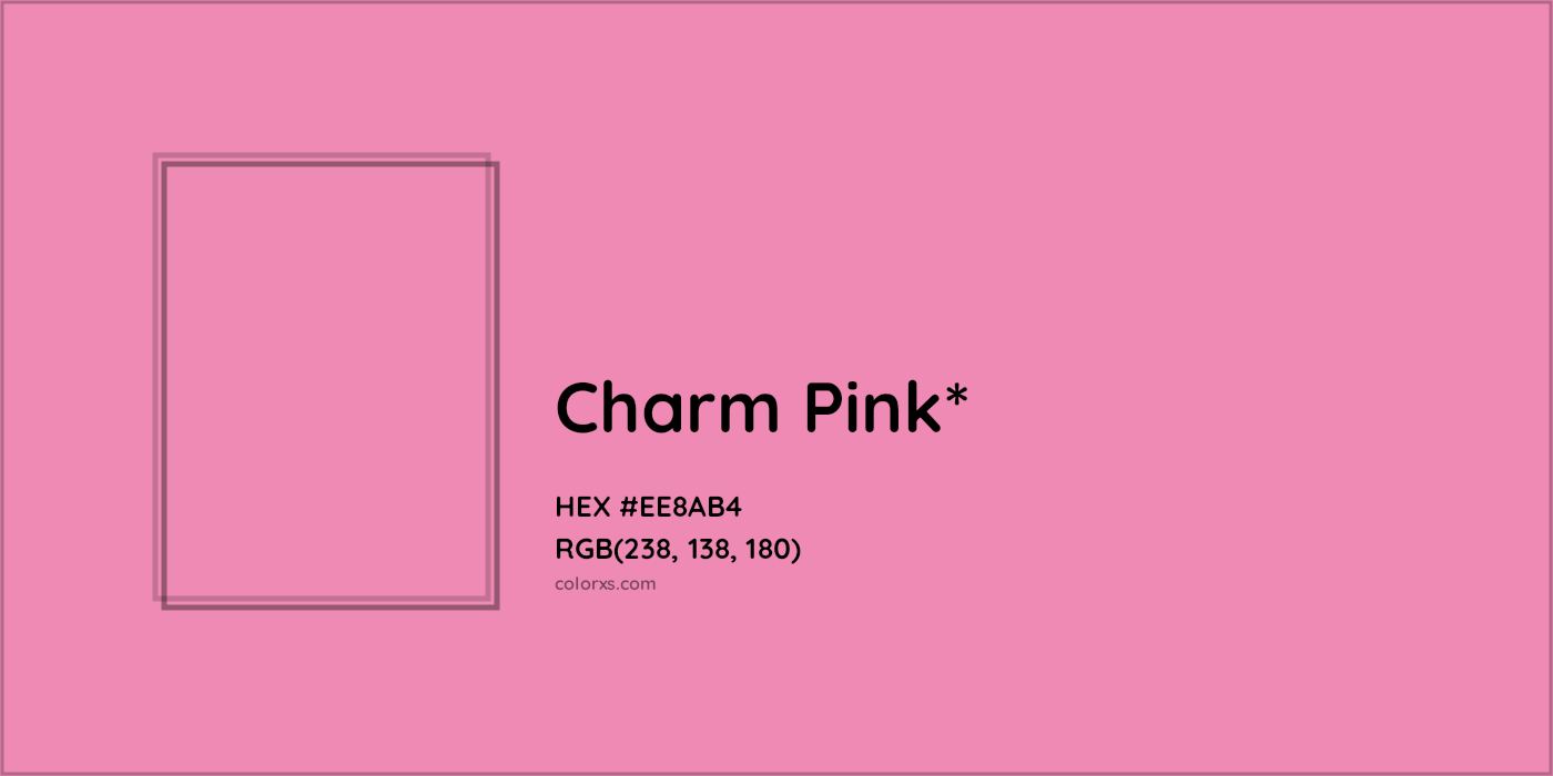 HEX #EE8AB4 Color Name, Color Code, Palettes, Similar Paints, Images