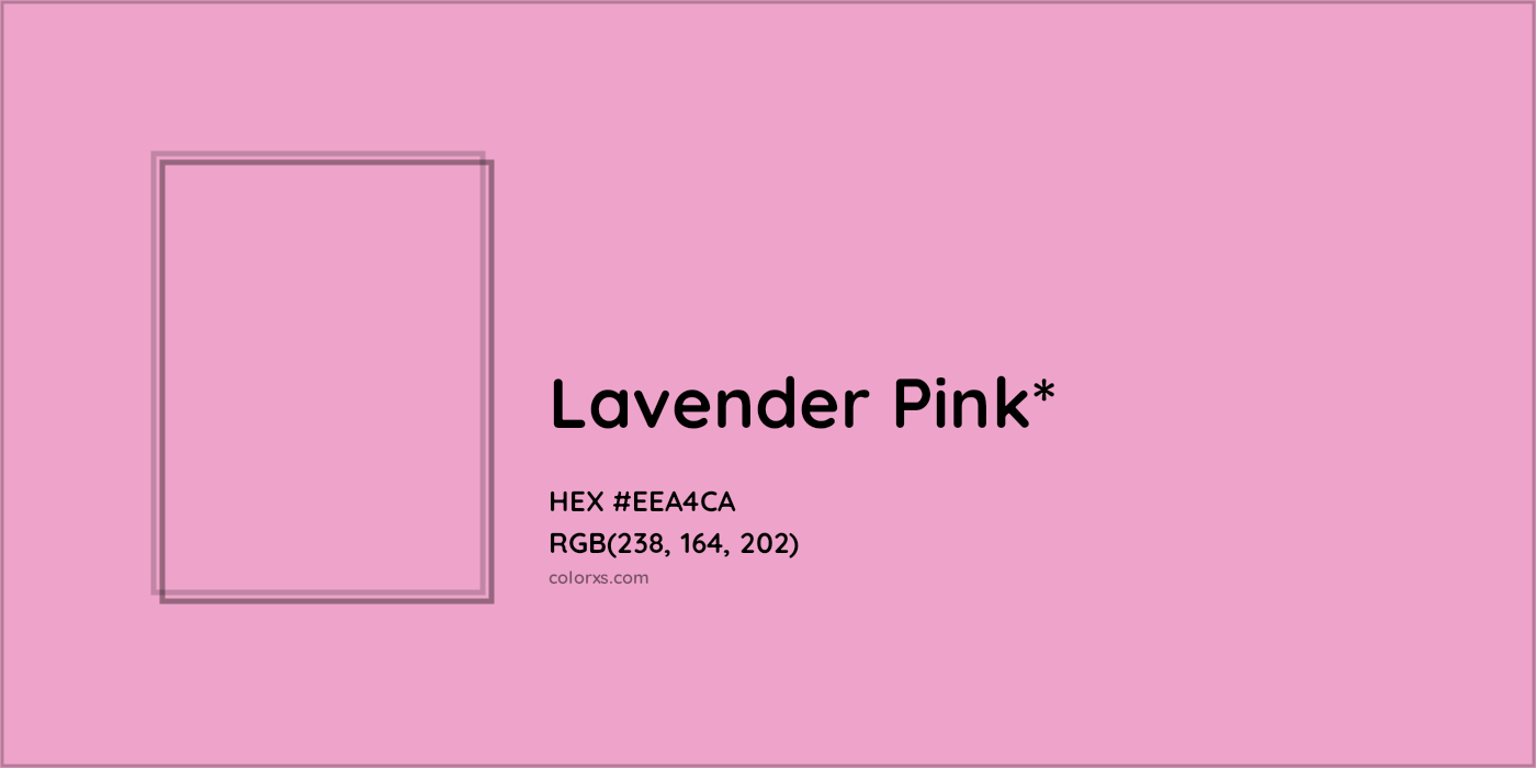 HEX #EEA4CA Color Name, Color Code, Palettes, Similar Paints, Images