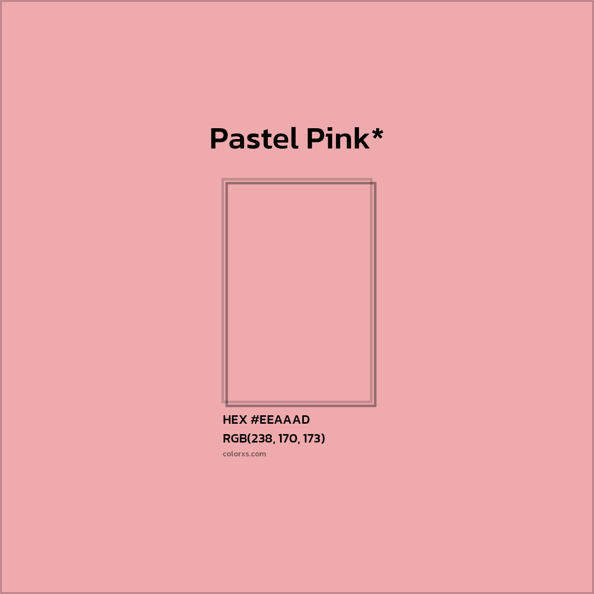 HEX #EEAAAD Color Name, Color Code, Palettes, Similar Paints, Images