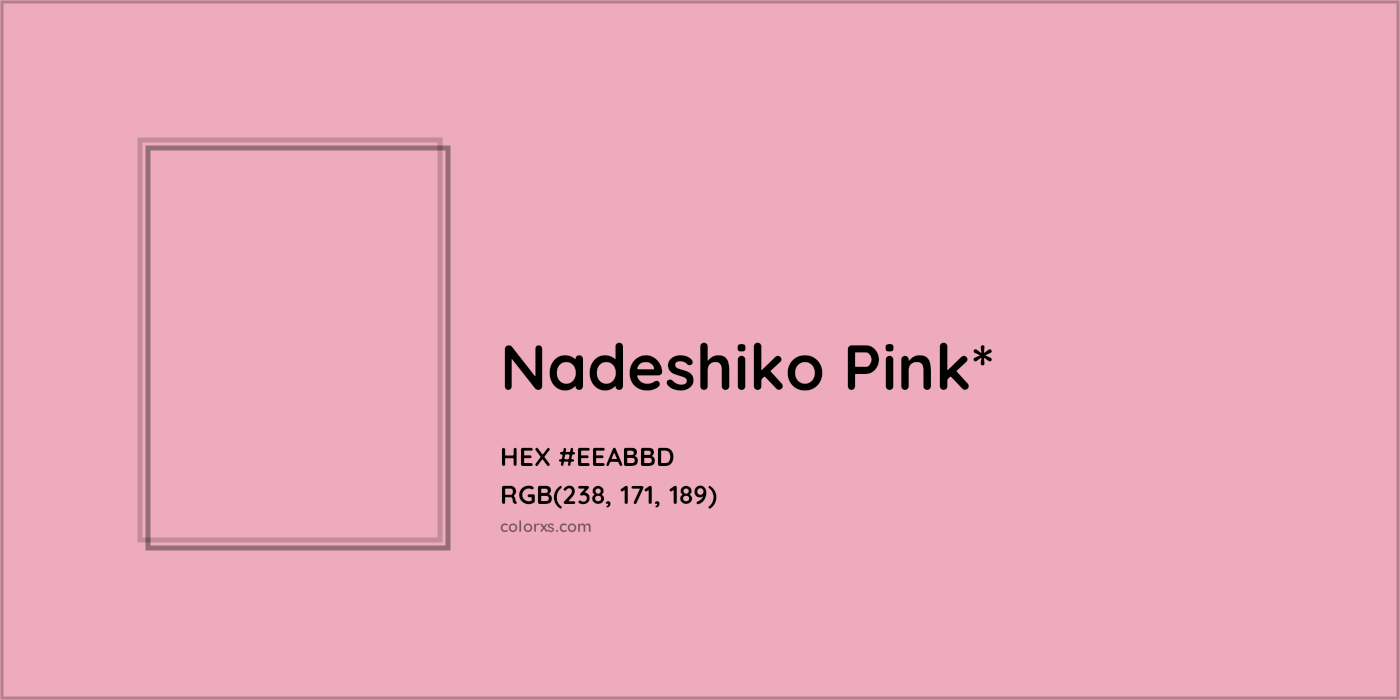 HEX #EEABBD Color Name, Color Code, Palettes, Similar Paints, Images