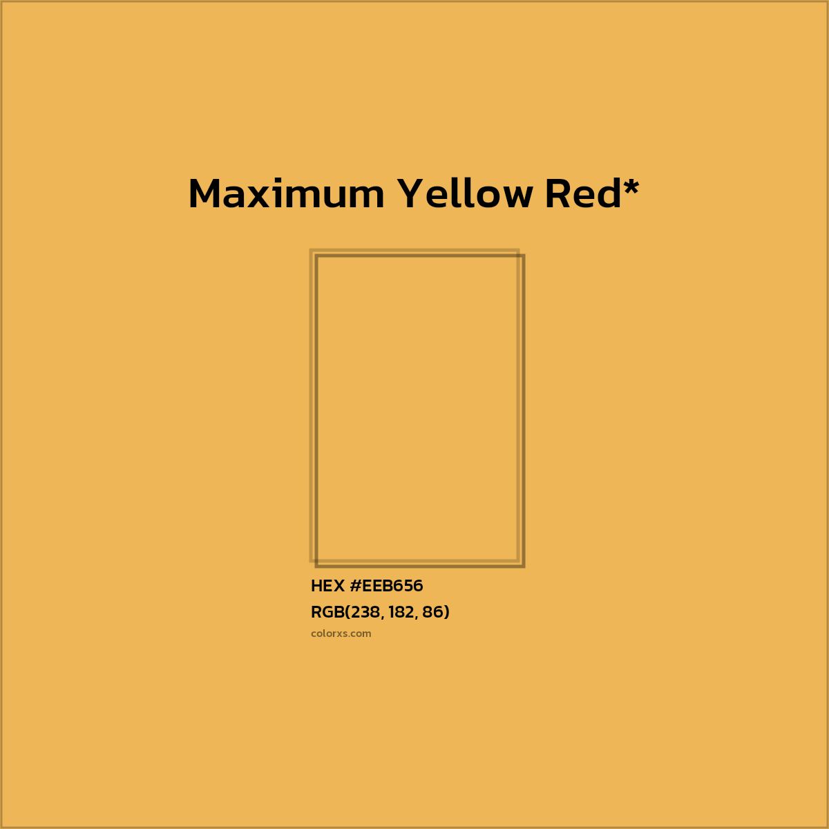 HEX #EEB656 Color Name, Color Code, Palettes, Similar Paints, Images