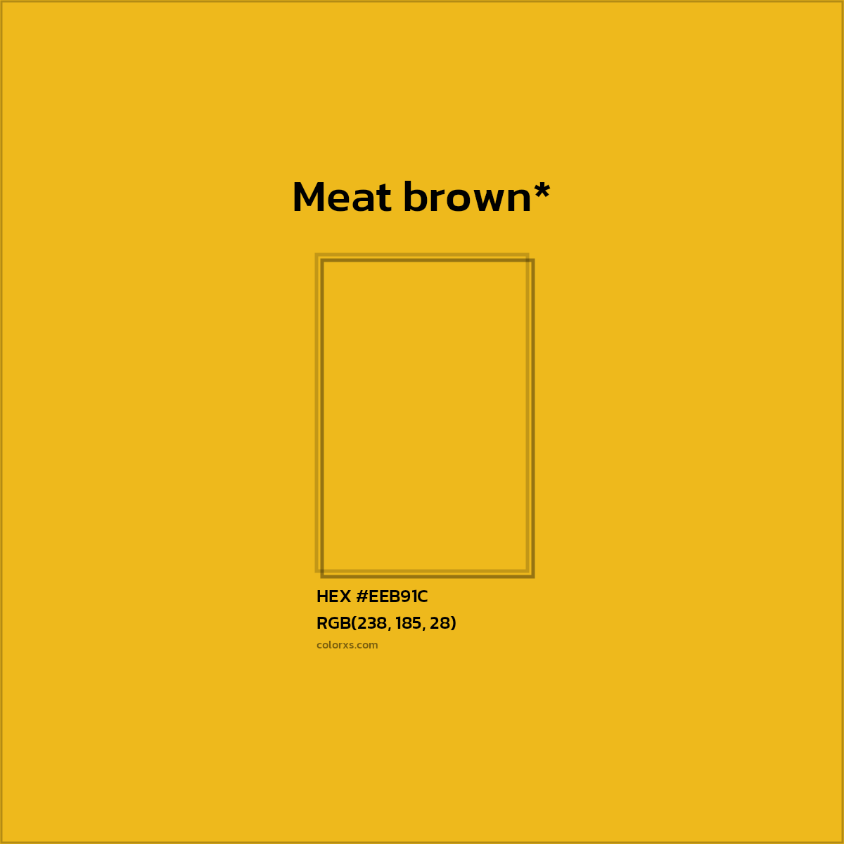 HEX #EEB91C Color Name, Color Code, Palettes, Similar Paints, Images