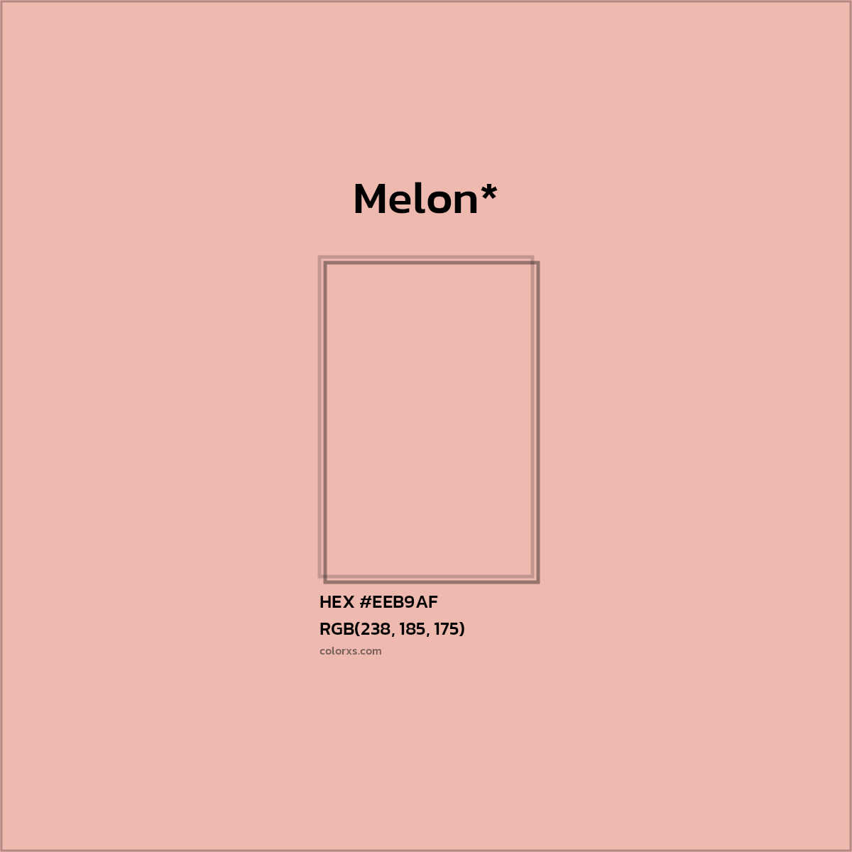 HEX #EEB9AF Color Name, Color Code, Palettes, Similar Paints, Images