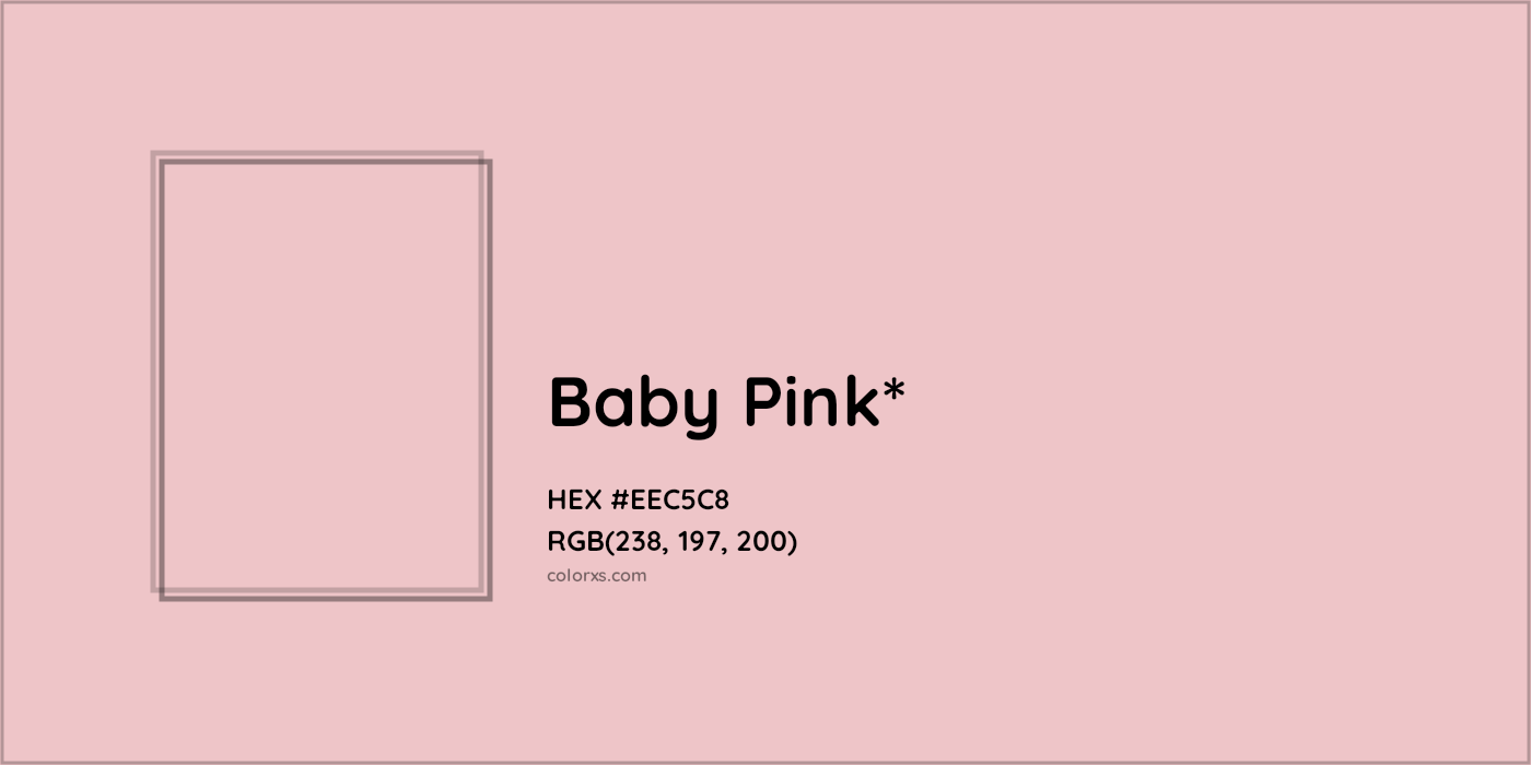 HEX #EEC5C8 Color Name, Color Code, Palettes, Similar Paints, Images