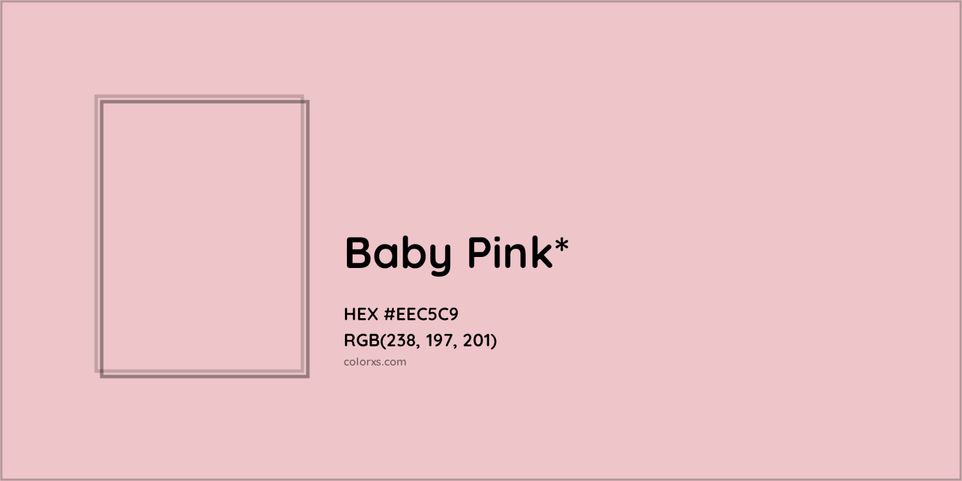HEX #EEC5C9 Color Name, Color Code, Palettes, Similar Paints, Images