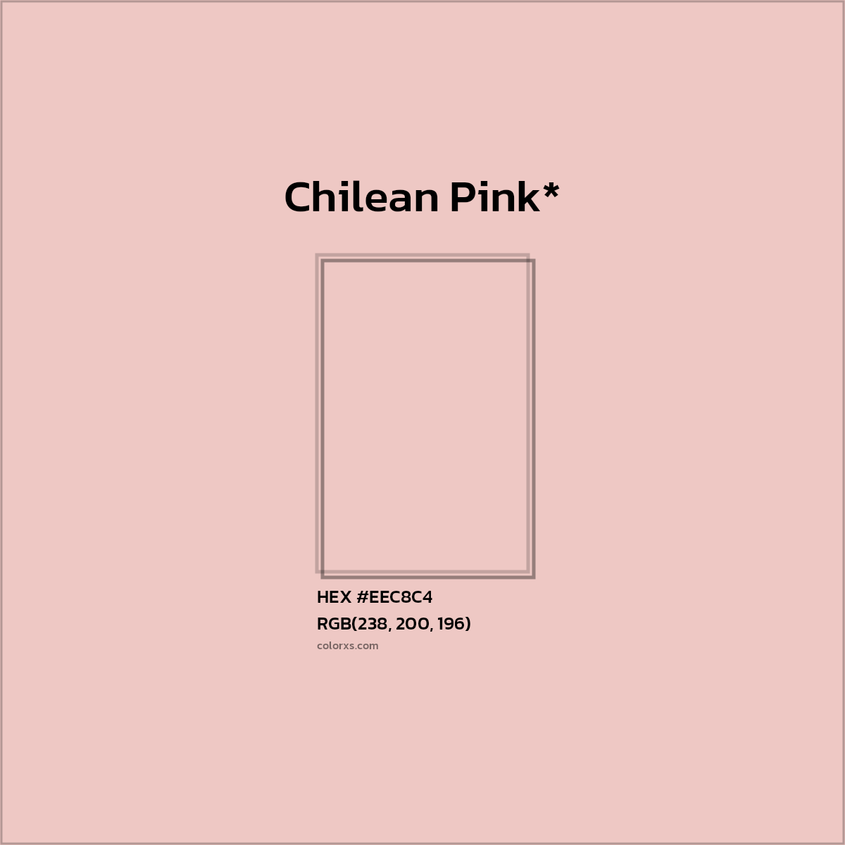 HEX #EEC8C4 Color Name, Color Code, Palettes, Similar Paints, Images