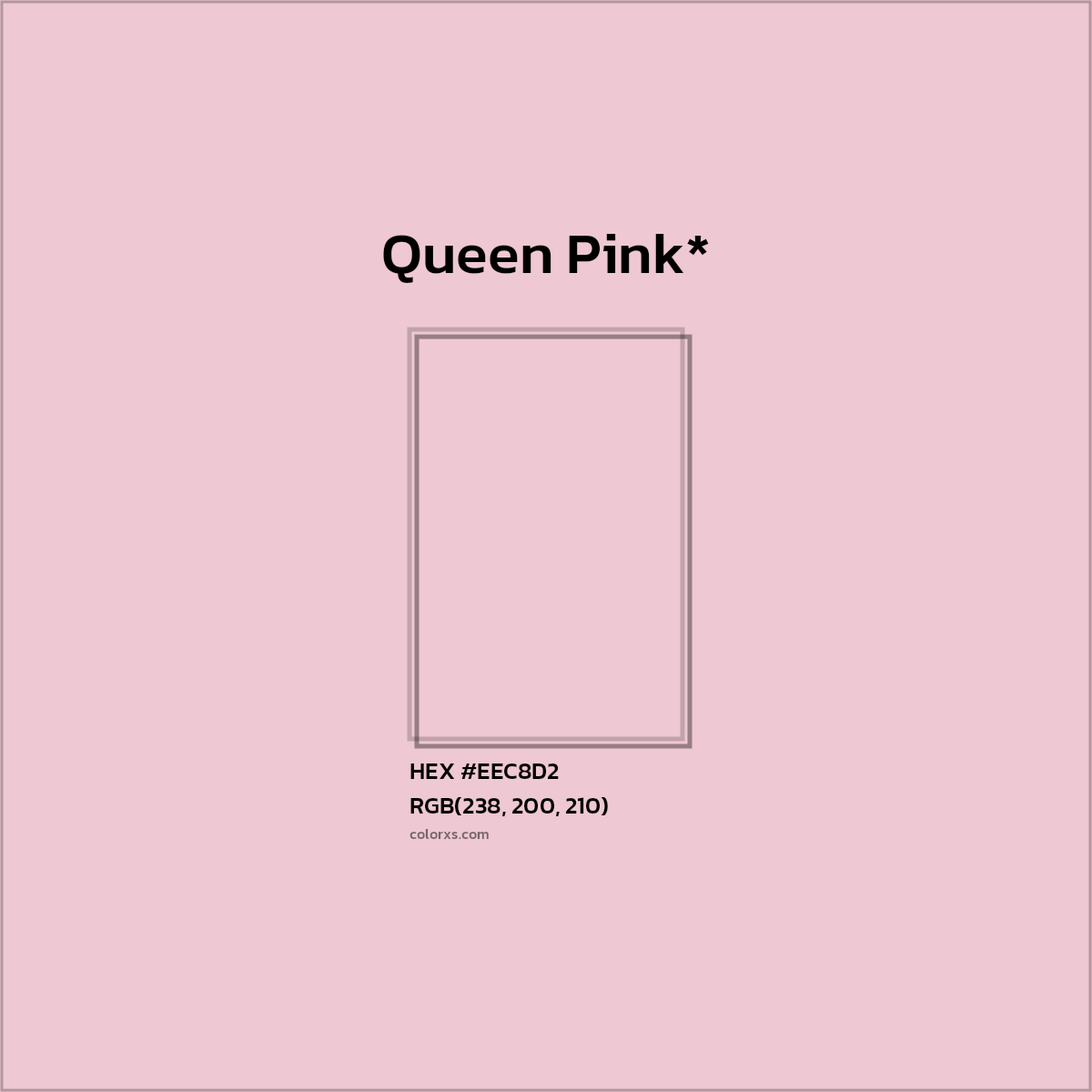 HEX #EEC8D2 Color Name, Color Code, Palettes, Similar Paints, Images