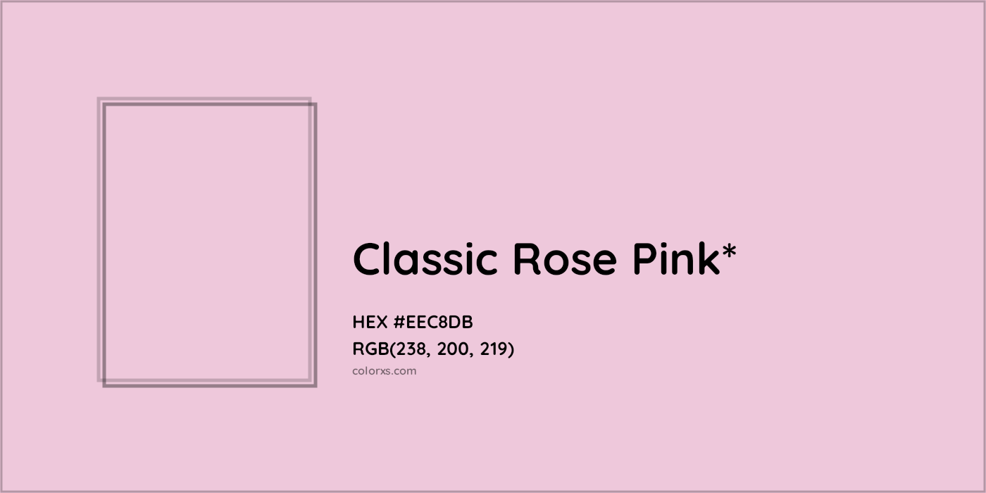 HEX #EEC8DB Color Name, Color Code, Palettes, Similar Paints, Images