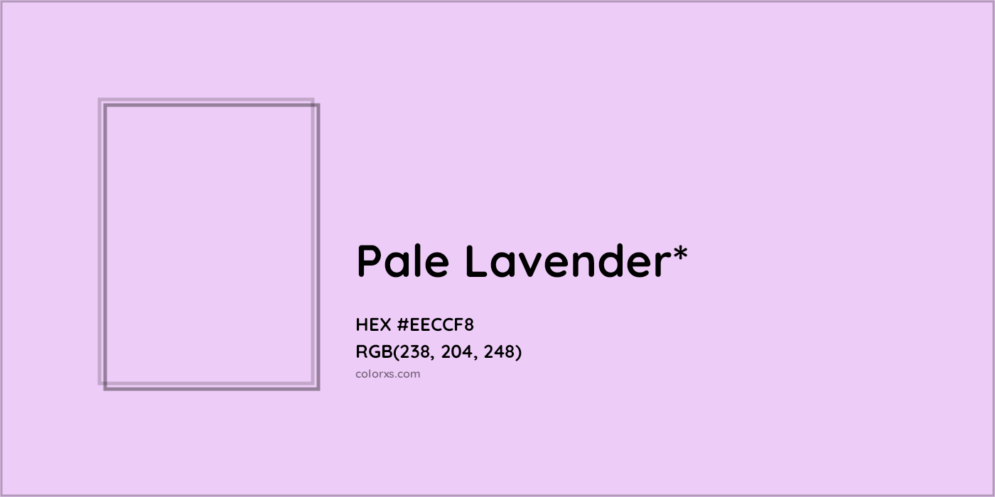 HEX #EECCF8 Color Name, Color Code, Palettes, Similar Paints, Images