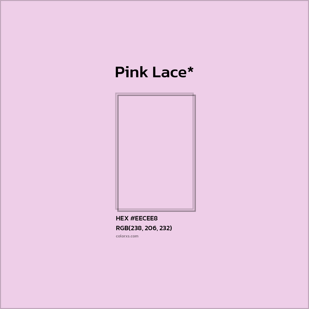 HEX #EECEE8 Color Name, Color Code, Palettes, Similar Paints, Images