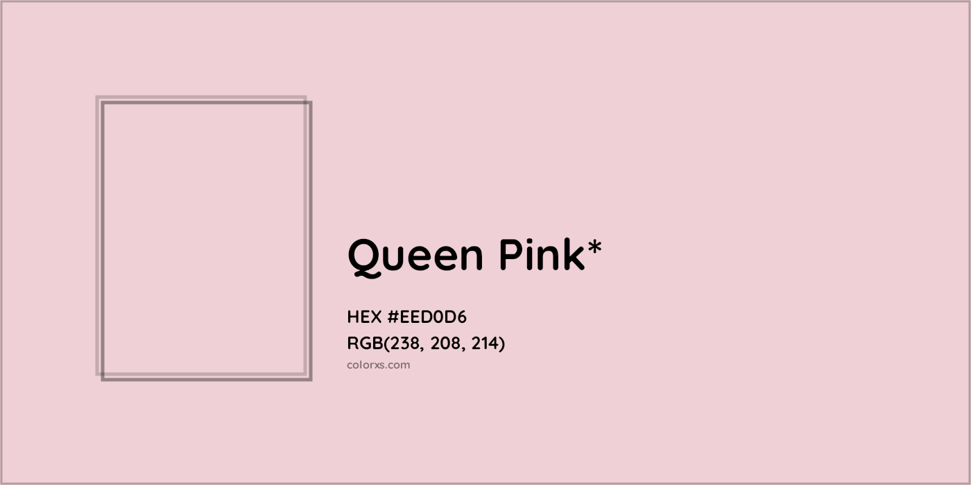 HEX #EED0D6 Color Name, Color Code, Palettes, Similar Paints, Images