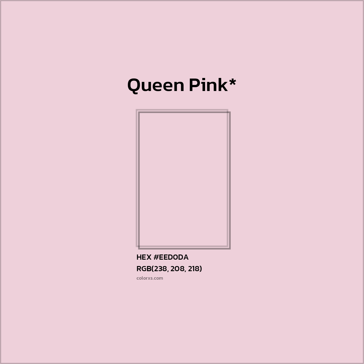 HEX #EED0DA Color Name, Color Code, Palettes, Similar Paints, Images