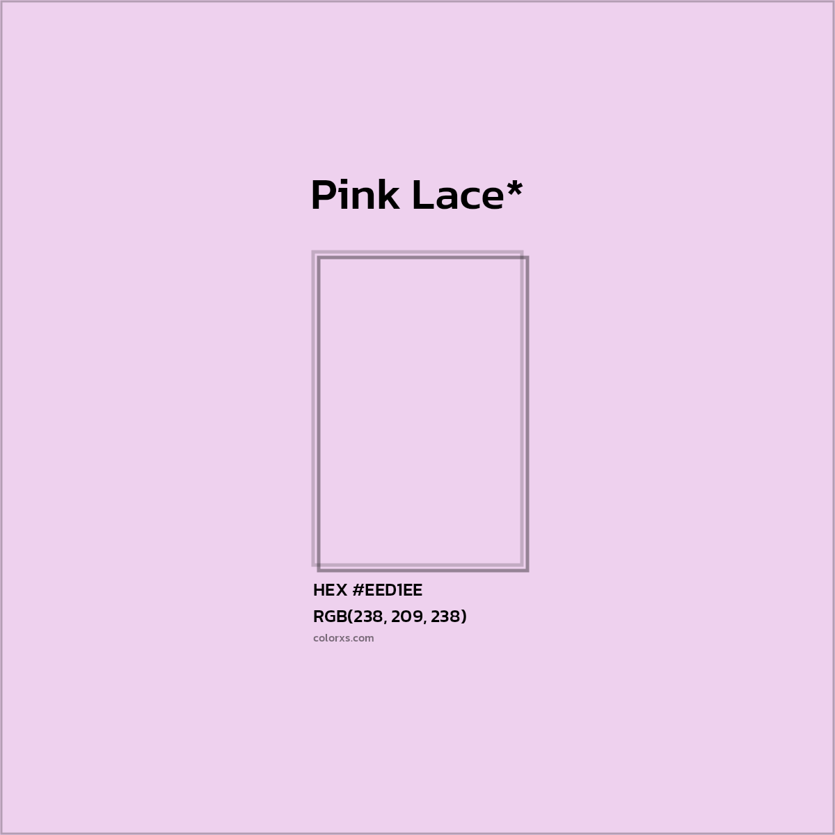 HEX #EED1EE Color Name, Color Code, Palettes, Similar Paints, Images