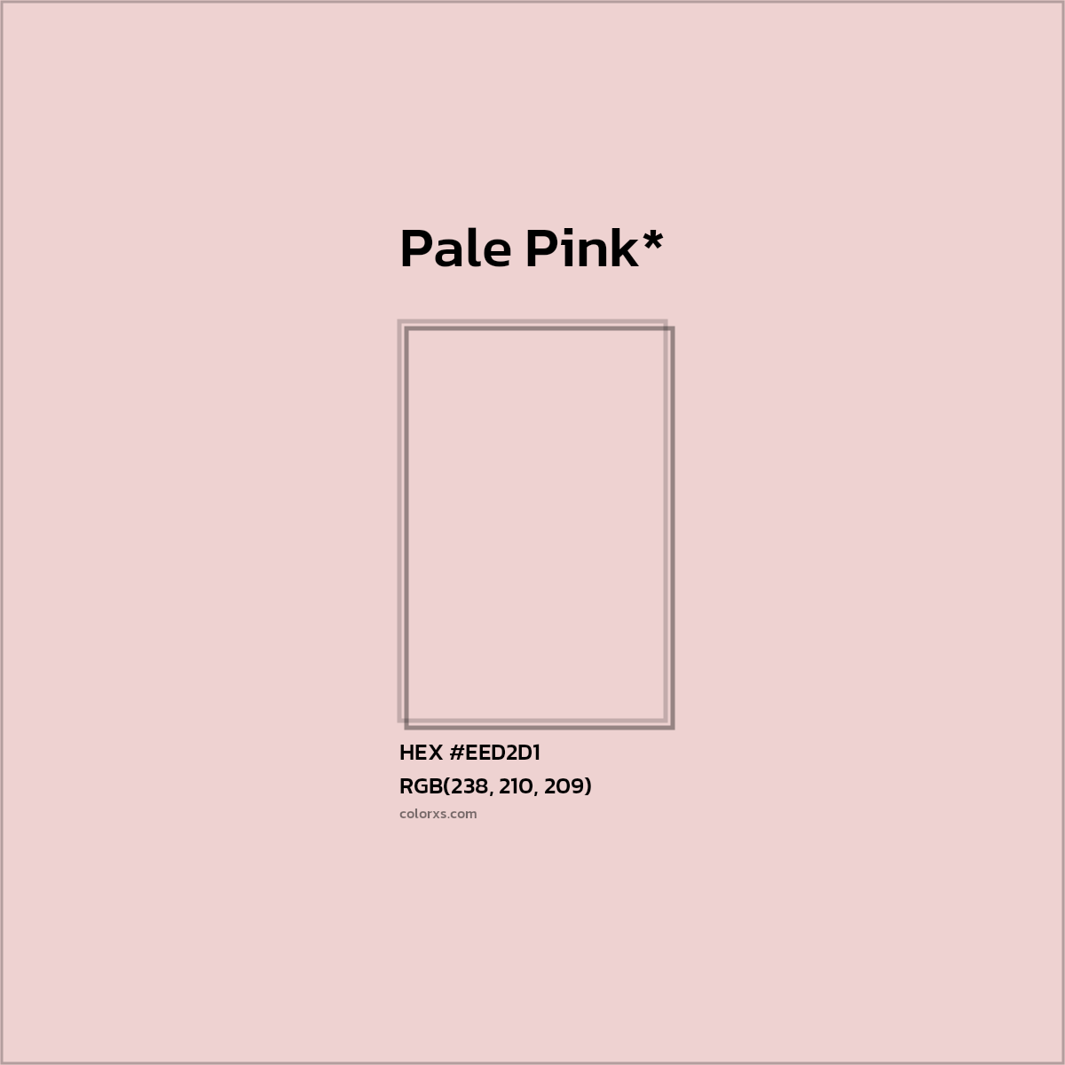 HEX #EED2D1 Color Name, Color Code, Palettes, Similar Paints, Images