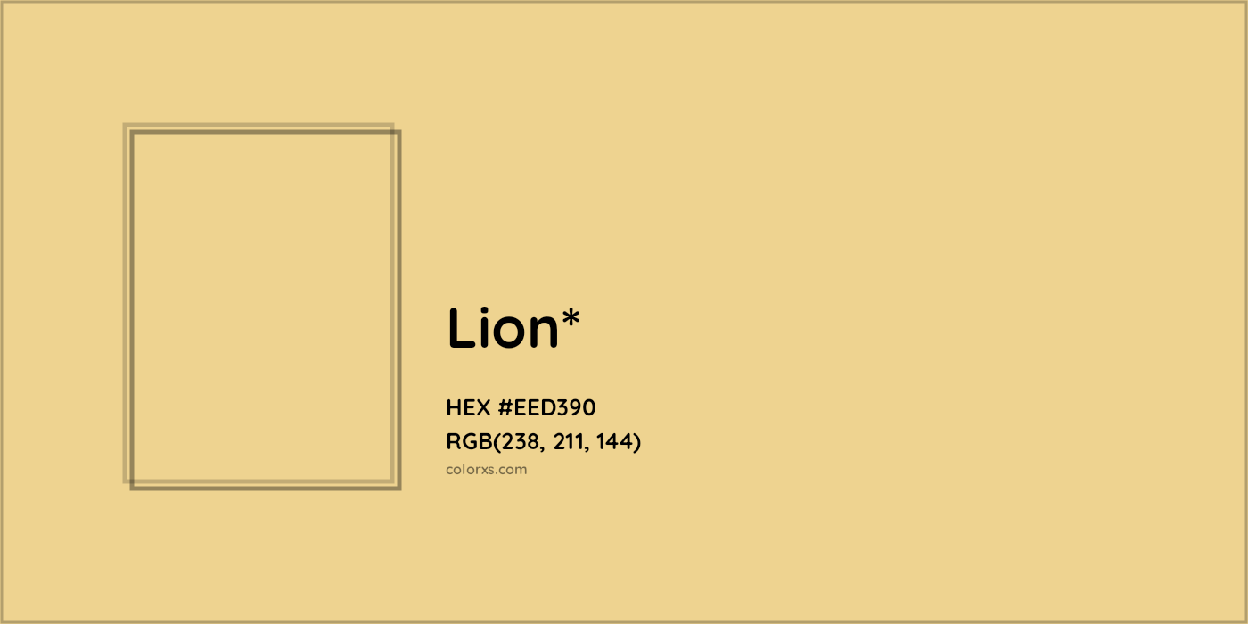 HEX #EED390 Color Name, Color Code, Palettes, Similar Paints, Images