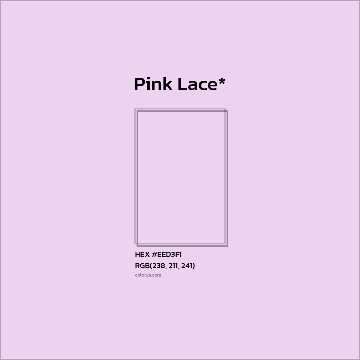 HEX #EED3F1 Color Name, Color Code, Palettes, Similar Paints, Images