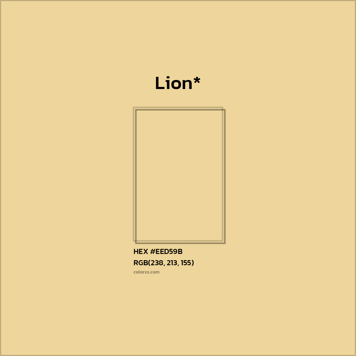 HEX #EED59B Color Name, Color Code, Palettes, Similar Paints, Images