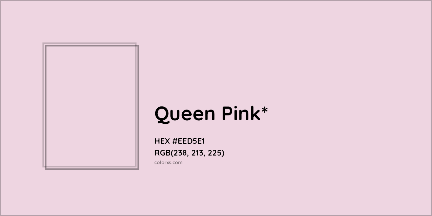 HEX #EED5E1 Color Name, Color Code, Palettes, Similar Paints, Images