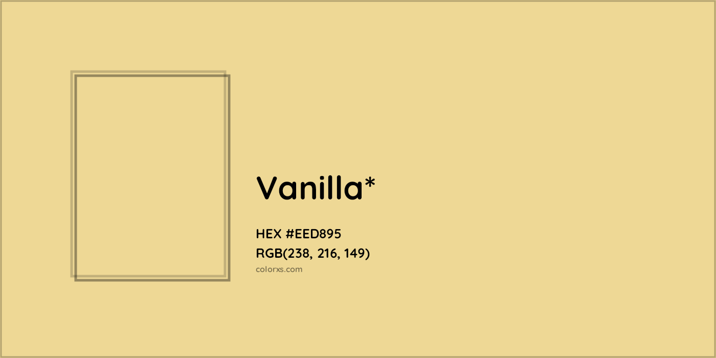 HEX #EED895 Color Name, Color Code, Palettes, Similar Paints, Images