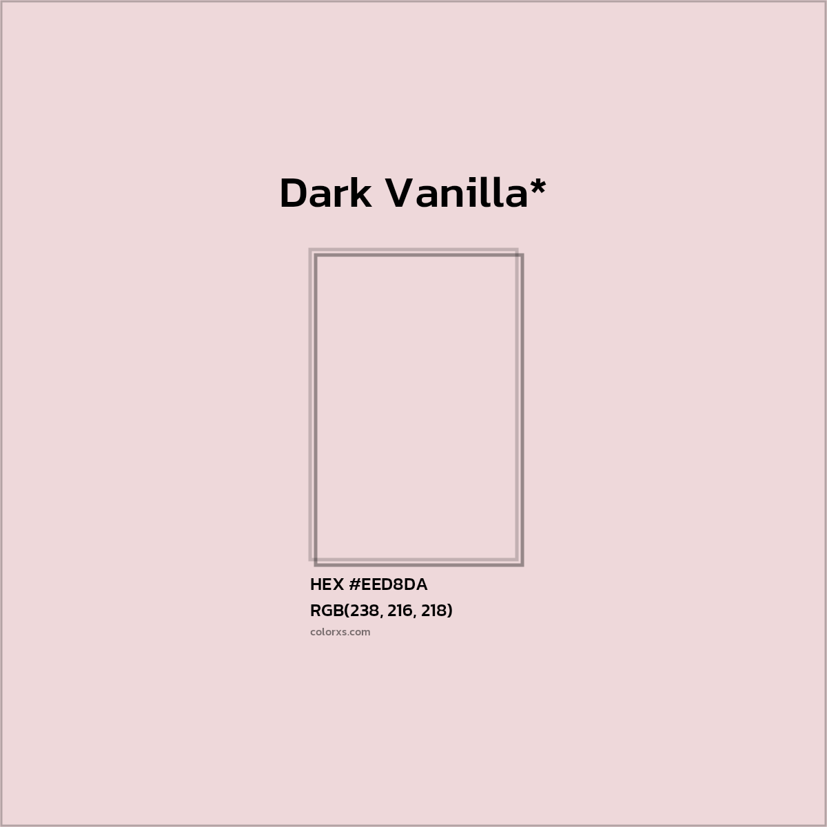 HEX #EED8DA Color Name, Color Code, Palettes, Similar Paints, Images