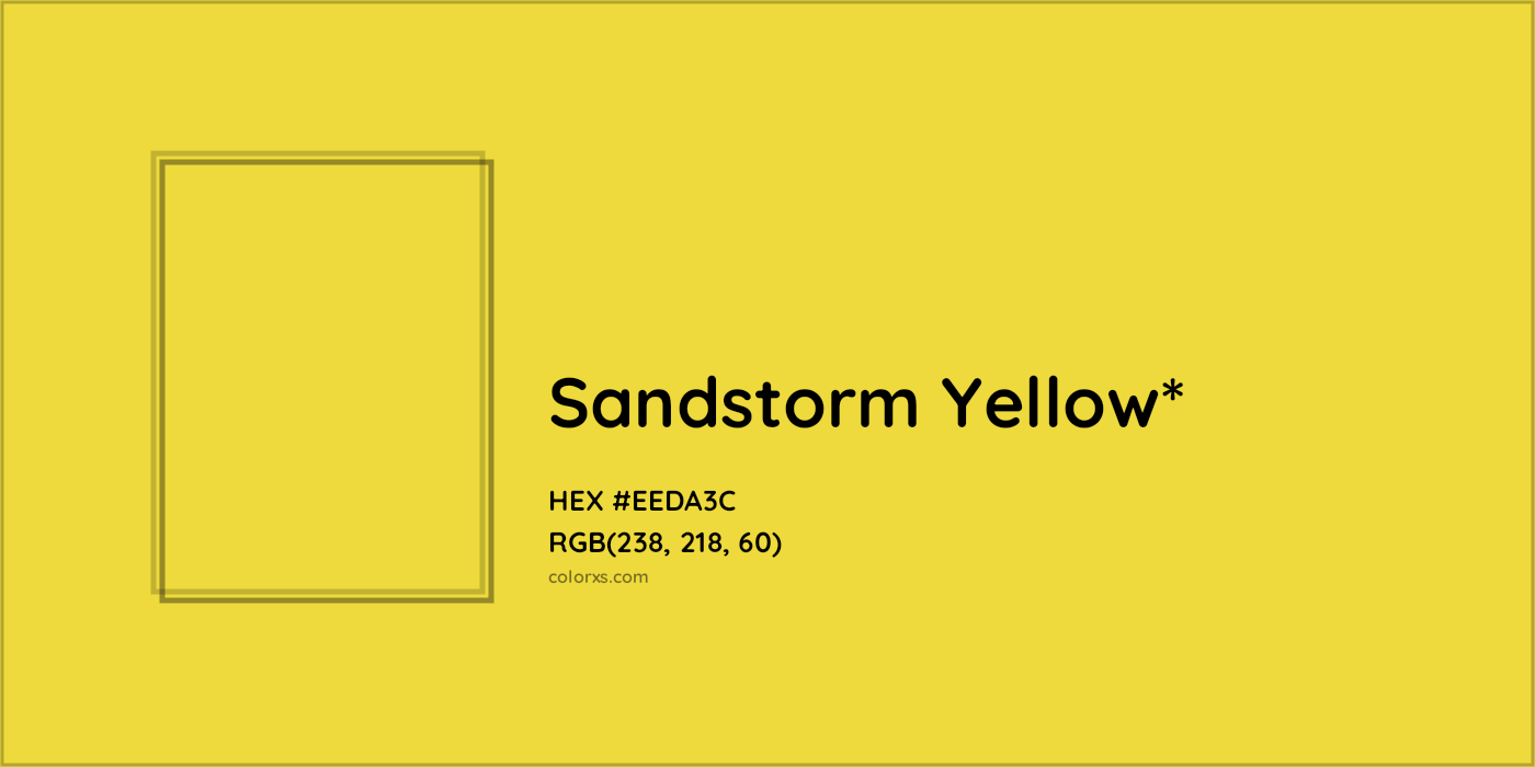 HEX #EEDA3C Color Name, Color Code, Palettes, Similar Paints, Images