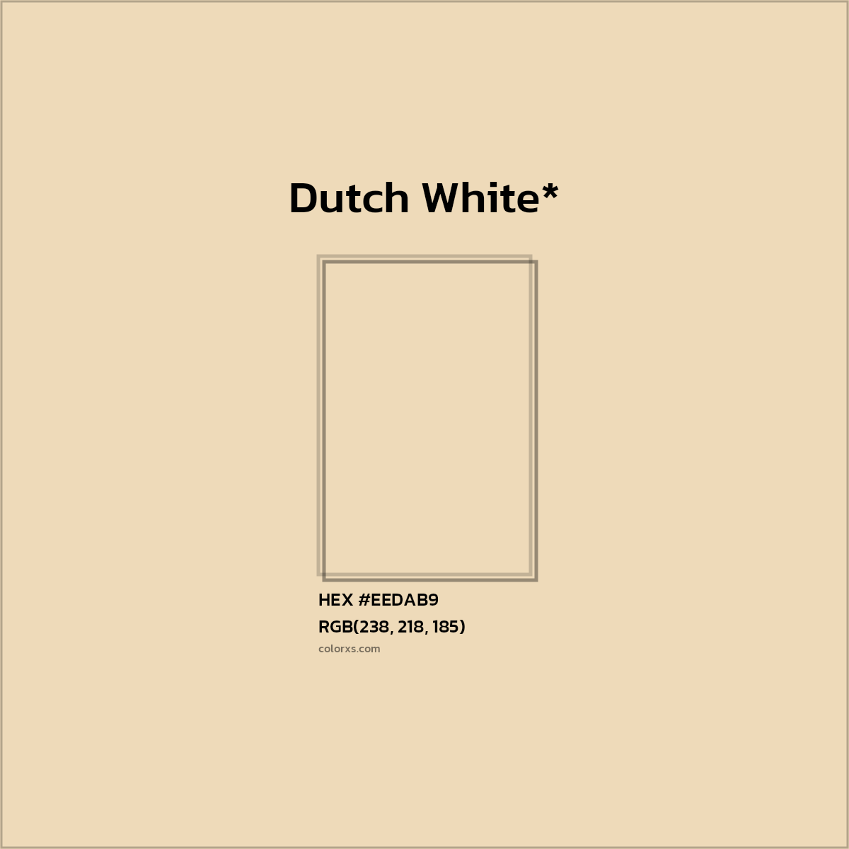 HEX #EEDAB9 Color Name, Color Code, Palettes, Similar Paints, Images