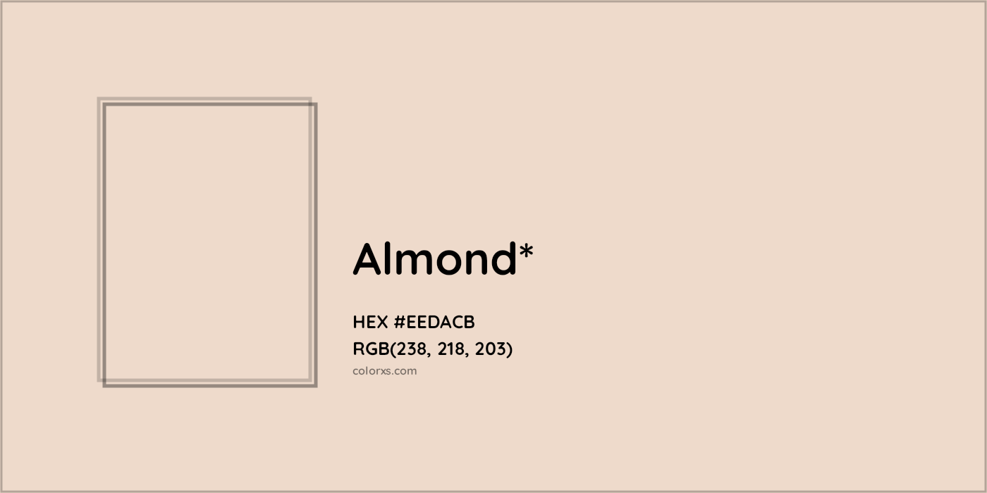 HEX #EEDACB Color Name, Color Code, Palettes, Similar Paints, Images