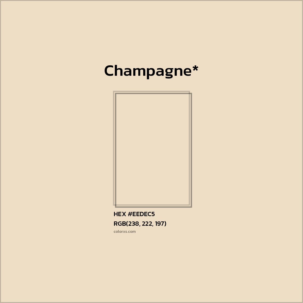 HEX #EEDEC5 Color Name, Color Code, Palettes, Similar Paints, Images