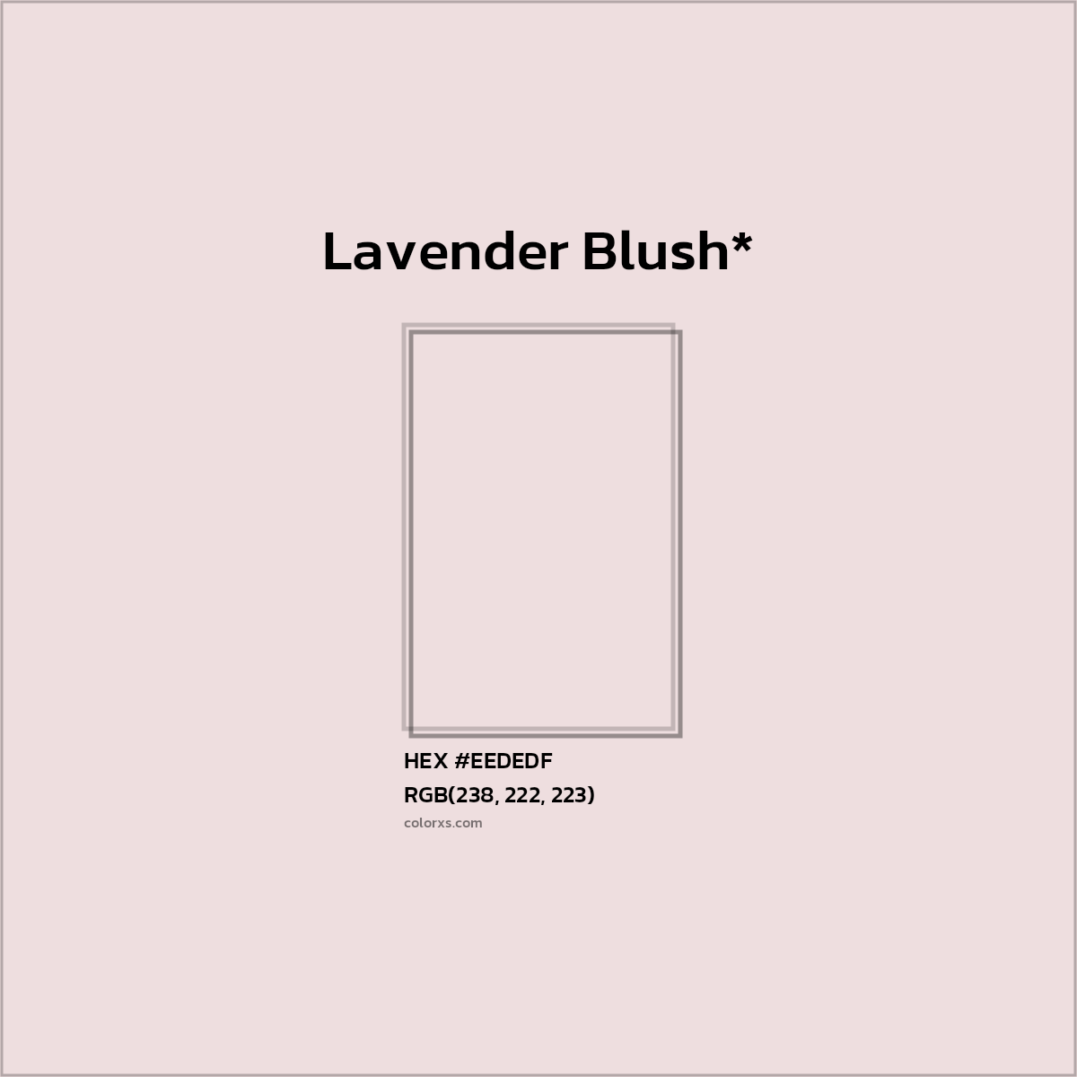 HEX #EEDEDF Color Name, Color Code, Palettes, Similar Paints, Images