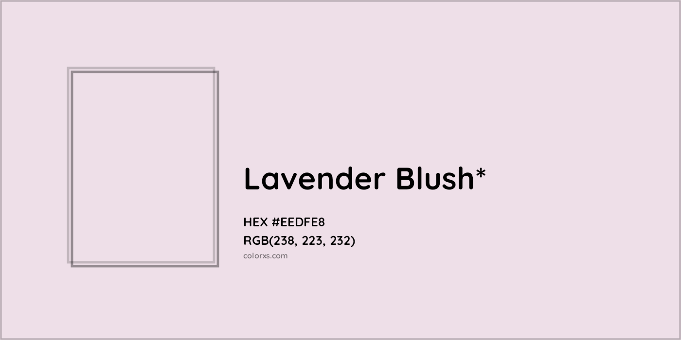 HEX #EEDFE8 Color Name, Color Code, Palettes, Similar Paints, Images
